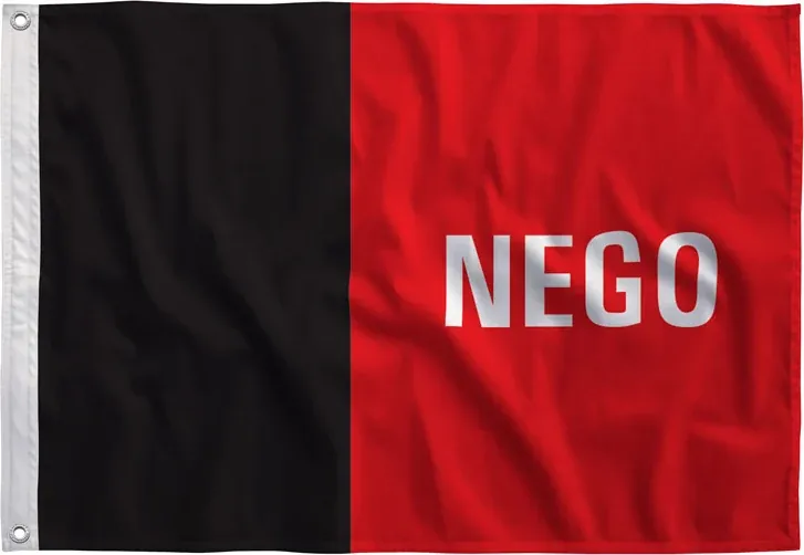 Bandeira da Paraíba esticada, vista de frente