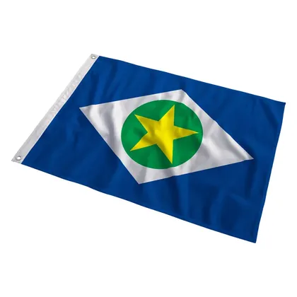 Bandeira de Mato Grosso ao vento