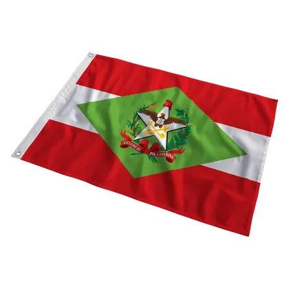 Bandeira de Santa Catarina ao vento
