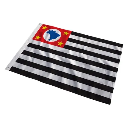 Bandeira de São Paulo ao vento