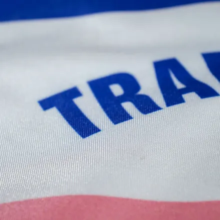 Detalhe do tecido da bandeira do Espírito Santo