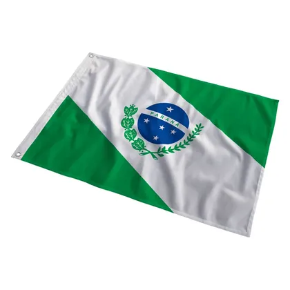 Bandeira do Paraná ao vento